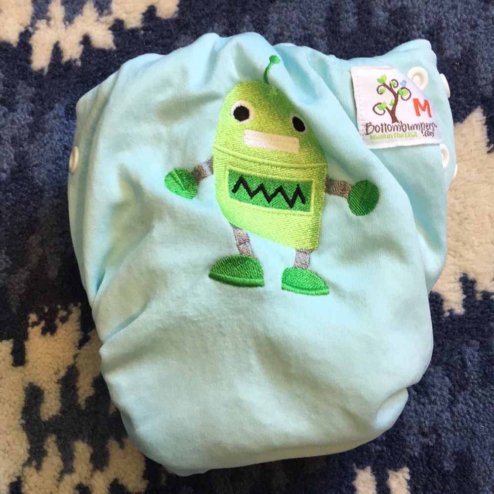 Bottom Bumpers Custom All in Two Diaper, Size M